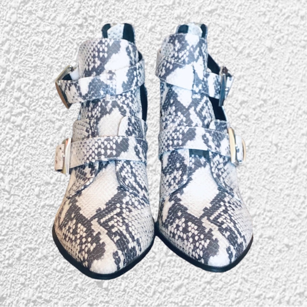 Steve Madden Snakeskin Booties - Picture 2 of 5
